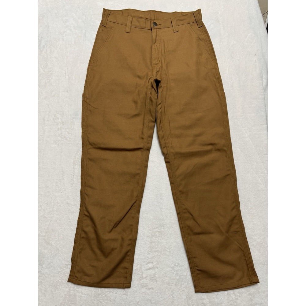 Carhartt Men's Dungaree Brown Heavy Duty Work Chore Pants Size 30